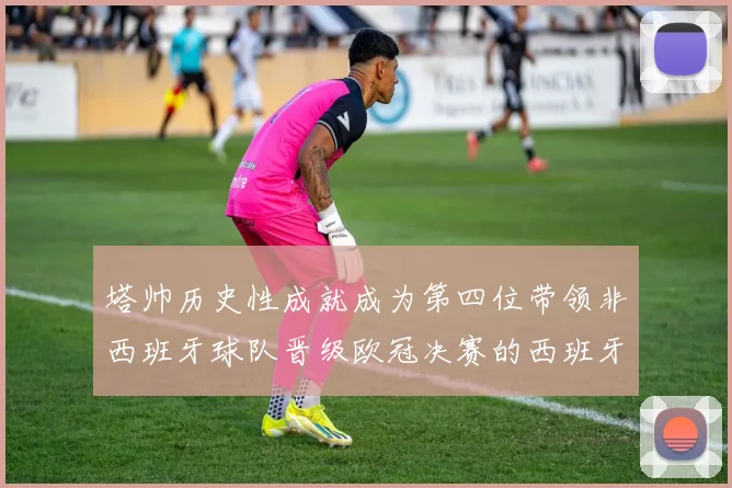 塔帅历史性成就成为第四位带领非西班牙球队晋级欧冠决赛的西班牙教练
